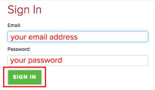 screenshot: sign in to your account