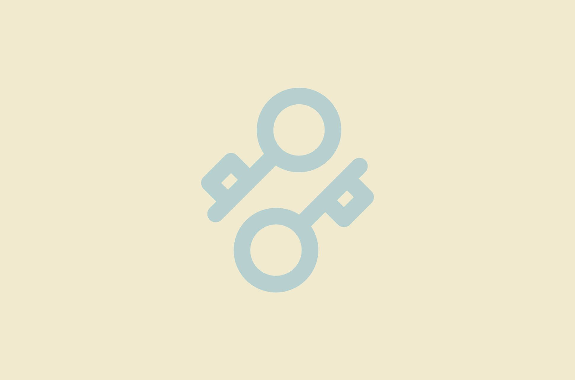 Two keys representing authentication.