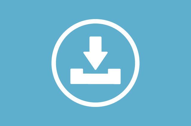 An illustration of the well-known download icon.