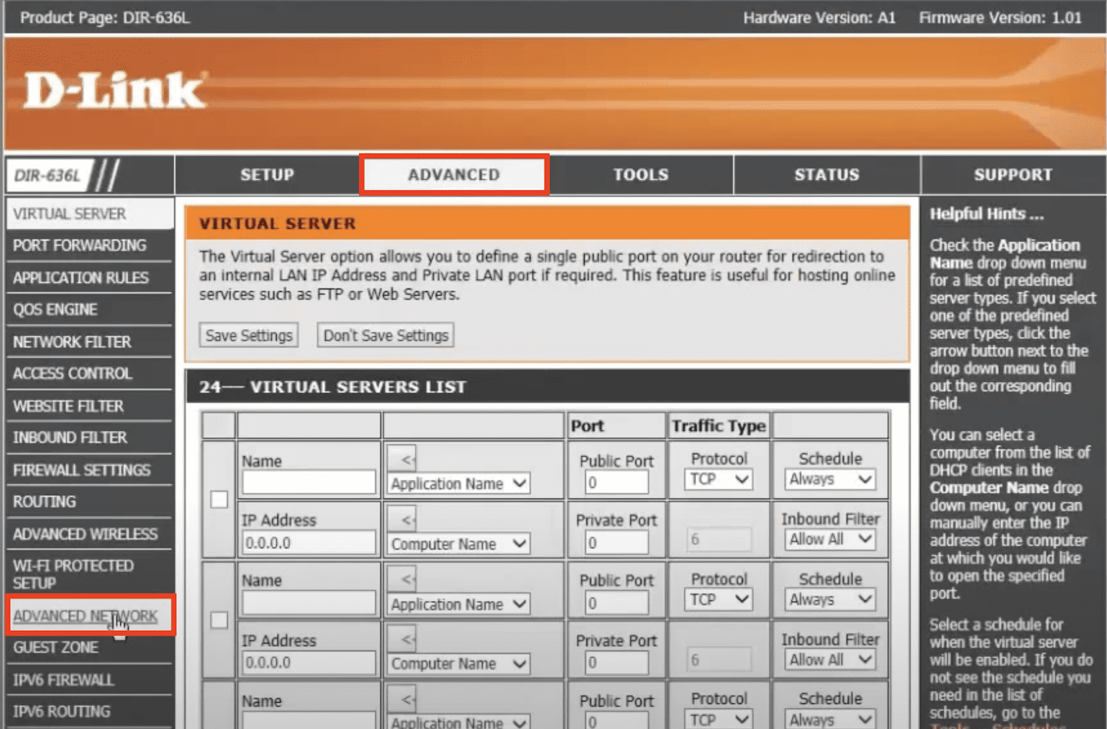 Find The UPnP Settings