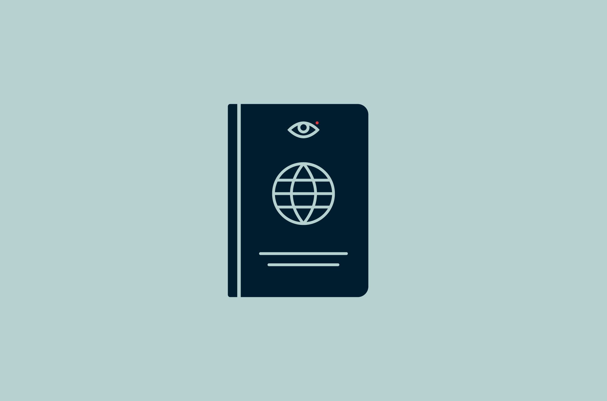 Passport with an eye.