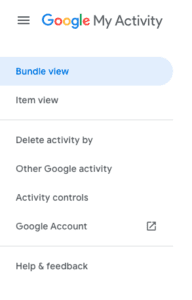 Selecione “Excluir atividade por