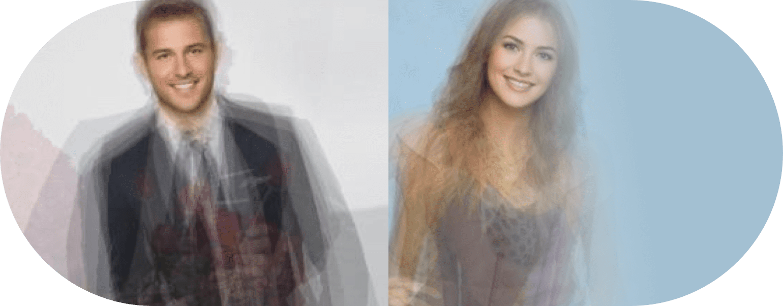 Bachelor and winner composite images.