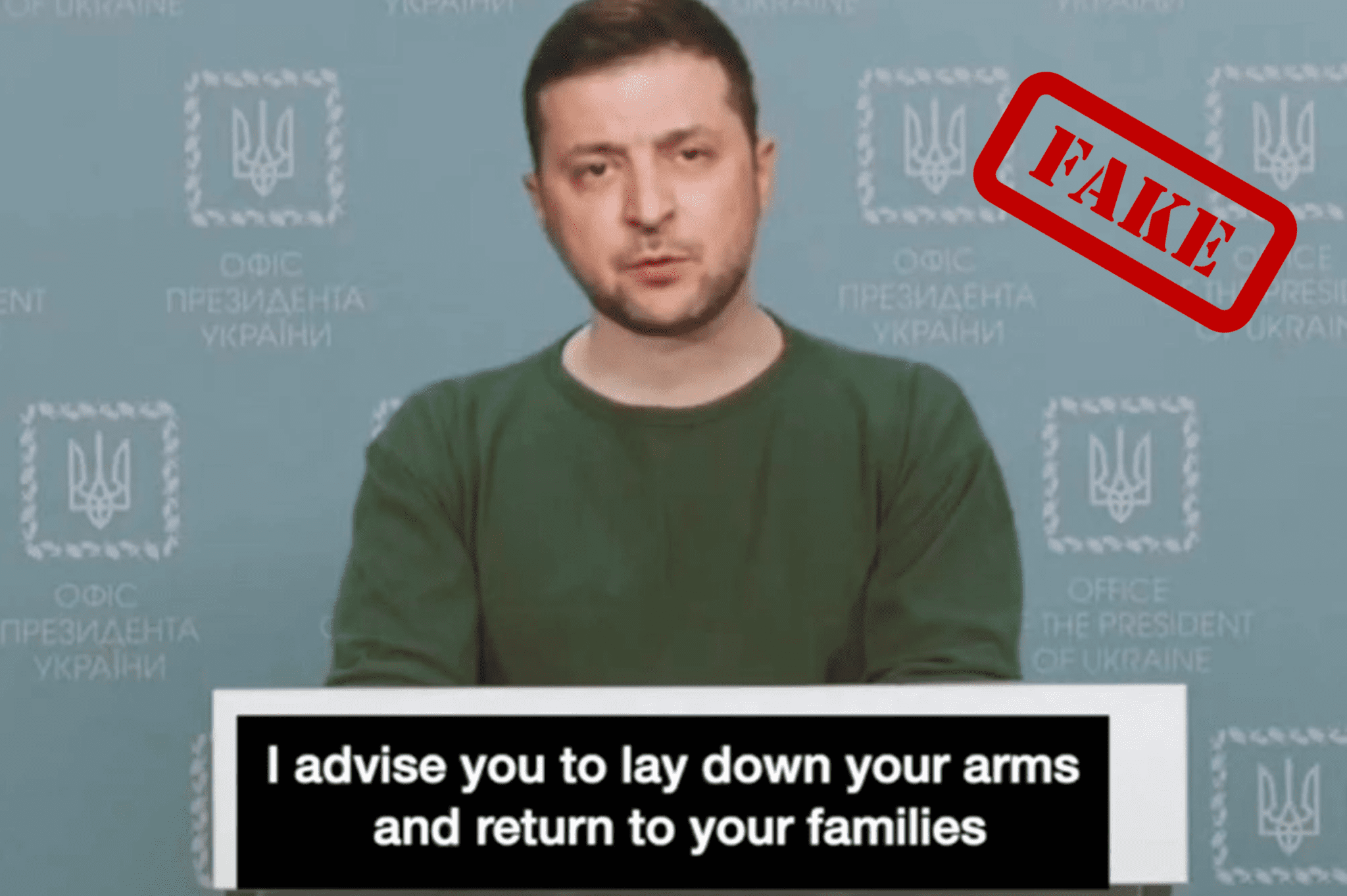 Deepfake Zelenskyy