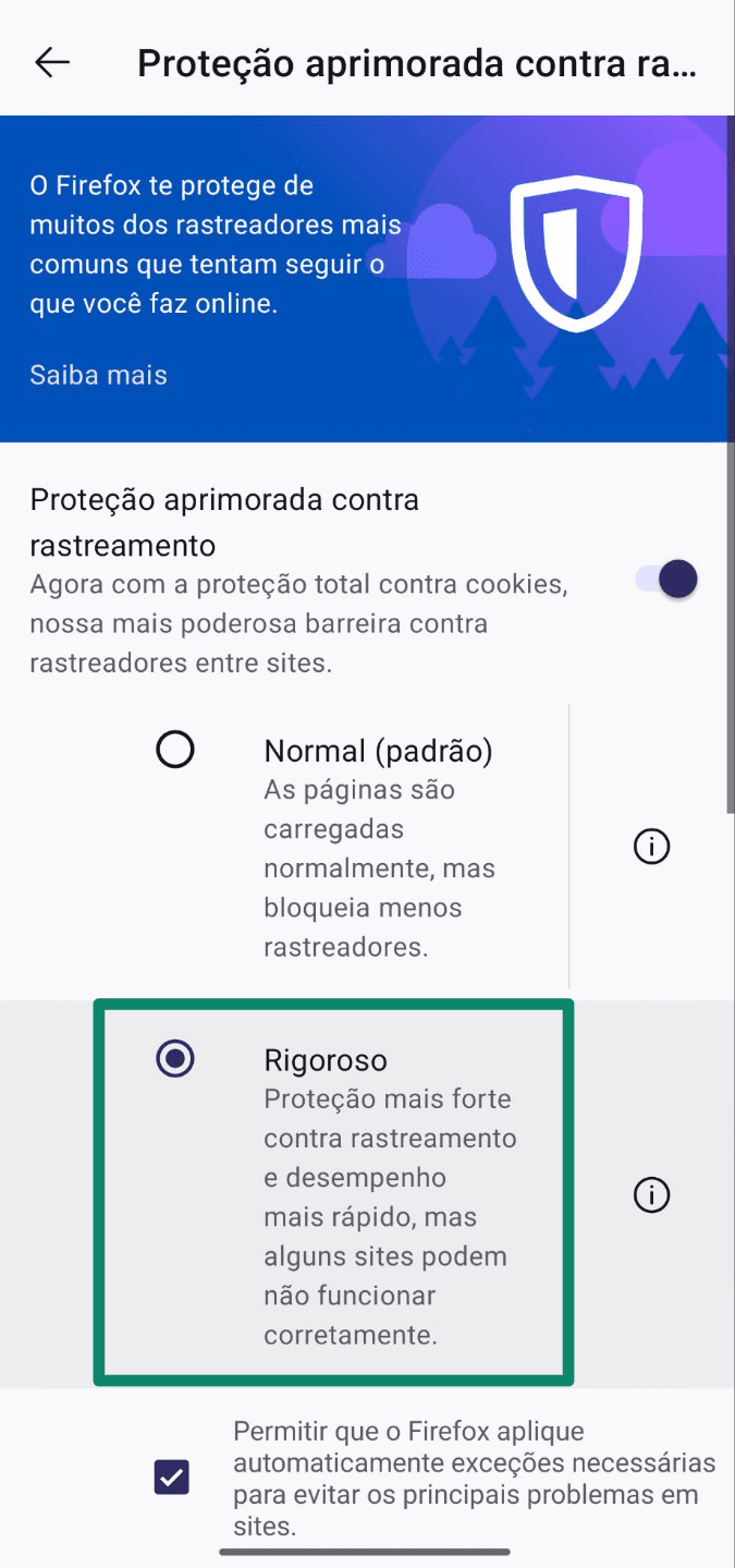 Make Sure Strict Is Selected To Block Pt