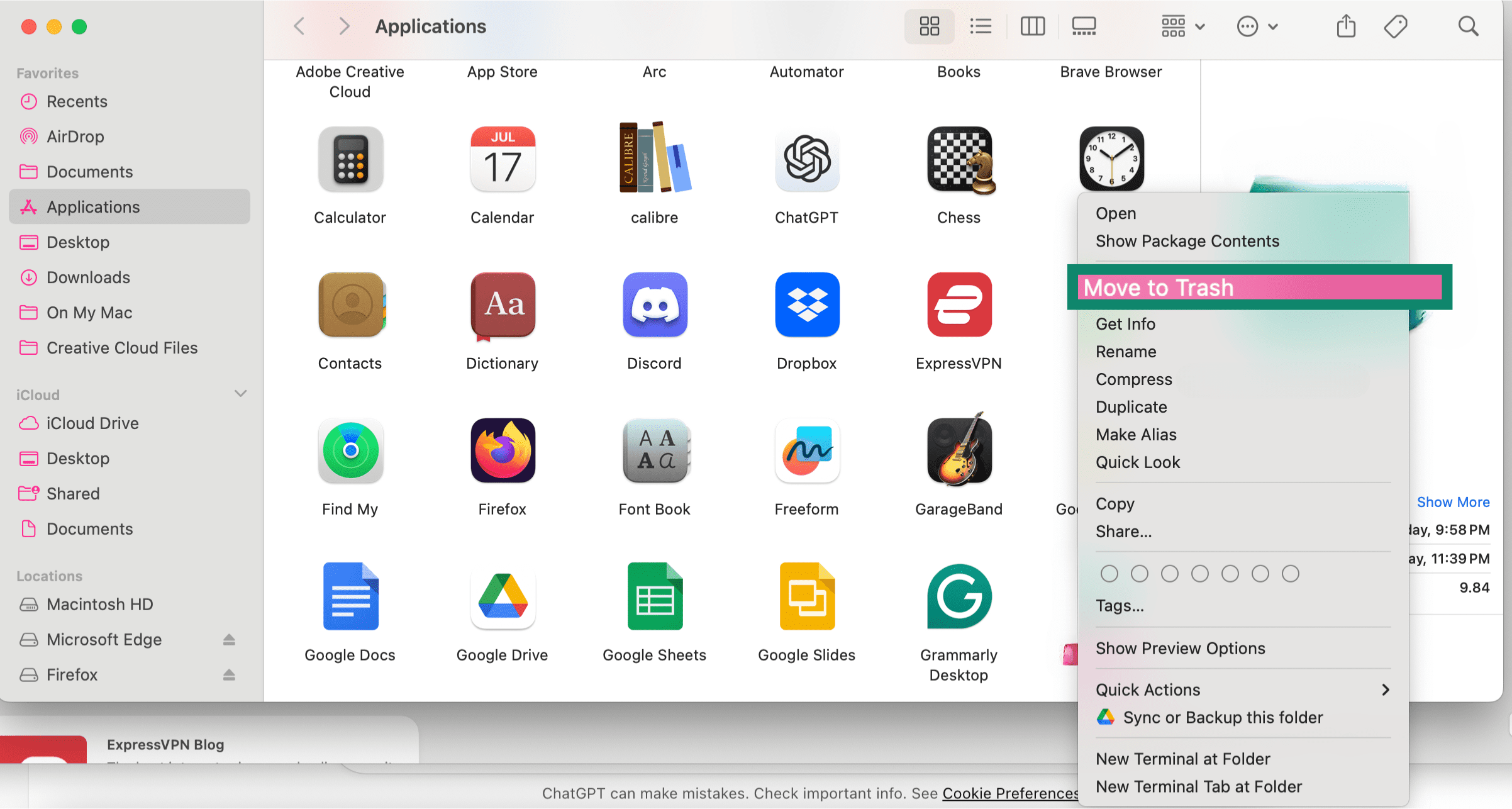 Moving extension-associated app to the bin in macOS.