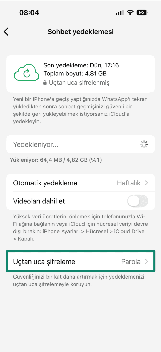 Tap End To End Encrypted Backup Tr