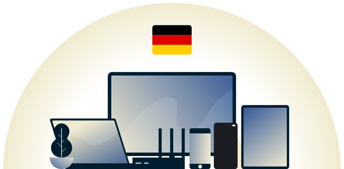 Duitsland VPN beschermt een verscheidenheid aan apparaten.