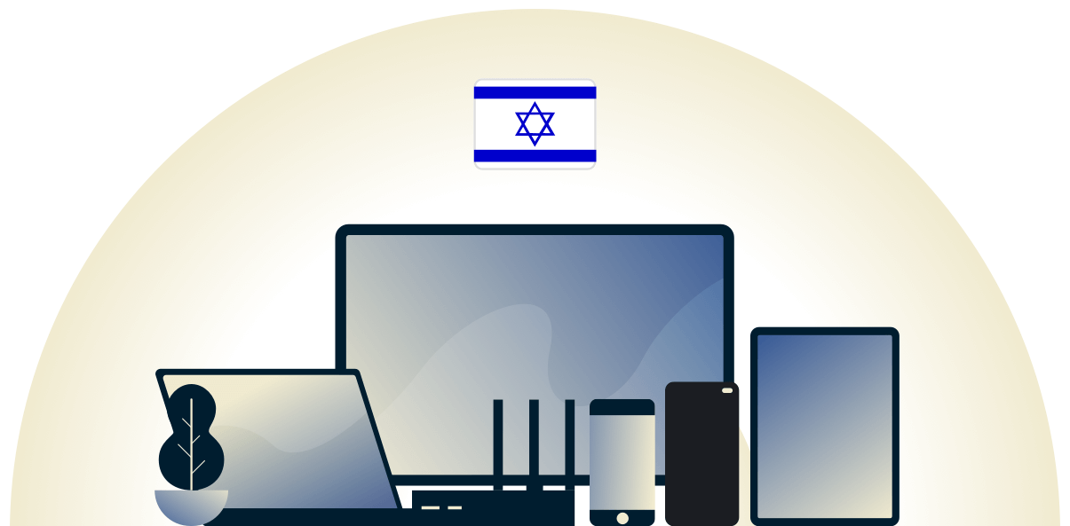 Israel-VPN schützt eine Vielzahl von Geräten.