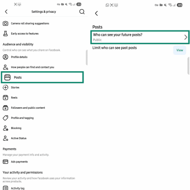 How to make Facebook posts private.