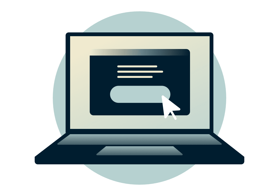 가입 화면이 있는 노트북