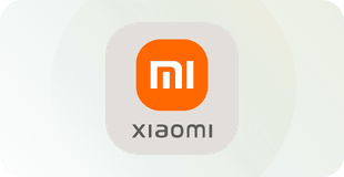 투명 배경 위에 Xiaomi 로고