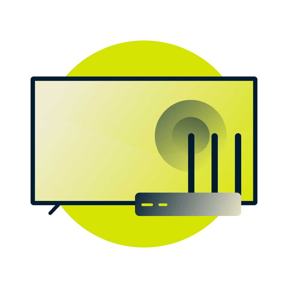 Tilslut smart-tv til en VPN-aktiveret router.